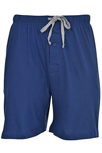 Hanes Men's 2-Pack Knit Short,Blue Depth/Active Grey Heather,Small