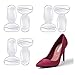 Heel Grips, FOCONEE High Heel Cushion Silicone Shoe Pads for Too Big Shoes Anti-Slip Heel Grips Inserts Liners Foot Insoles for Women, Back of Heel Protector - 3 Pairs
