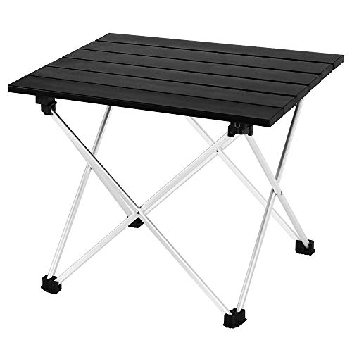 LIANTRAL Portable Camping Table, Outdoor Lightweight Folding Table- Small Compact Picnic Aluminum Table with Carry Bag for for Camping, Picnic, BBQ, Hiking, Fishing