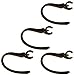 4pcs New Black Standard Earhooks for Aliph Jawbone Icon Wireless Bluetooth Headset Icon HD Ace Hero Catch Rogue Thinker Denim Mesh Cashmere Suede Bombshell Ear Hooks Loops Clips Stabilizers Earloops
