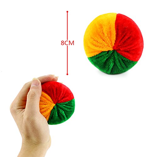 Neworkg 12 Pack Soft Velvet Bean Bags - 3 inches - Fun Sports Game Bean Bag Carnival Toy Bean Bag Toss Game - Thumbnail 2