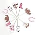 Cowgirl Cupcake Toppers 12 pcs - Pink Western Cake Picks Birthday Decoration Party Supplies, Girl Baby Shower Themed