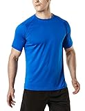 TSLA Men's Active Performance Workout Short Sleeve