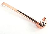 Large Soup Ladle Strainer Kitchen Tool 12.5 Inch Copper Coated