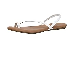 CUSHIONAIRE Women's Catalina toe ring Sandal with