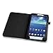 FINTIE Folio Classic Leather Case for 7 inch Samsung Galaxy Tab 3 - Black