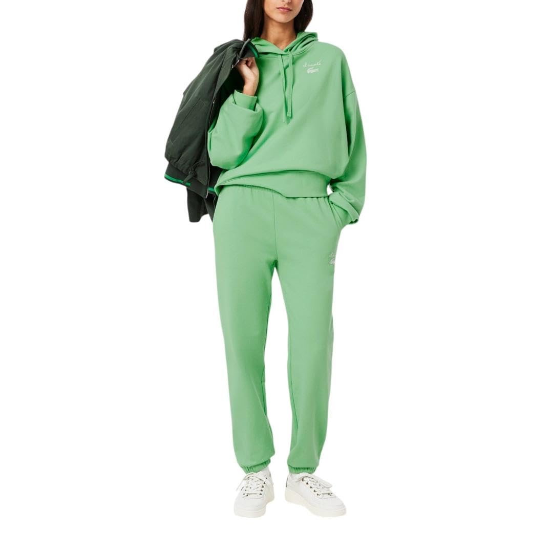 Lacoste Women’s Core Collection Straight Fit Track Pants, Liamone Mint, 2