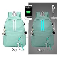 Urmiss Cute Water Resistant Luminous Backpack Fashion Casual 14" Laptop Daypack