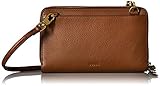 Fossil Raven Wallet Crossbody, Brown