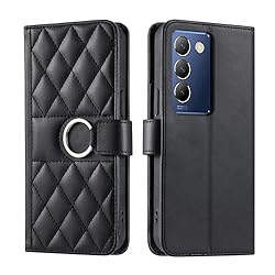 Lucyliy Compatible with vivo V40 SE 5G Case Flip PU