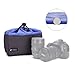 Camera Bag Insert Interior Inner Case Backpack Compact DSLR/SLR Shockproof Partition Padded Protector Pouch (Velcro Divider) (Small Size,22 x 13 x 9 Centimeter)