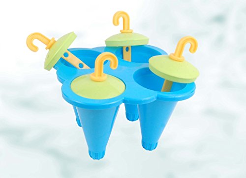 Krishna Handmade INDIAN KULFI Maker Mould - 1 No/100% Food Grade Quality Material/4 Cavity Candy Stick Kulfi Maker Popsicle Set/Kulfi Maker Candy Stick/Gift Product/Colour : BLUE/[Krish-Misc-PL15] - Thumbnail 2