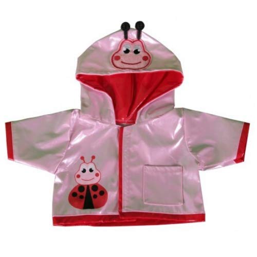 Pink Raincoat - Teddy Bear Clothes - Teddy Bear Outfit - 16"/40cm fits Build a Bear