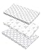 100% Organic Cotton Baby Lounger or Changing Pad Covers with Reenforced Safety Strap Holes. Fits Evolur, Munchkin, Delta, Snuggle Me and More. Multi-Use, 3 Pk of Covers Only.