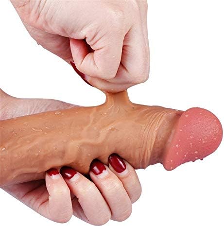 8.7 inch Lifelike Silicone Body Relax Waterproof Massage Hand-Free for Women Beginners