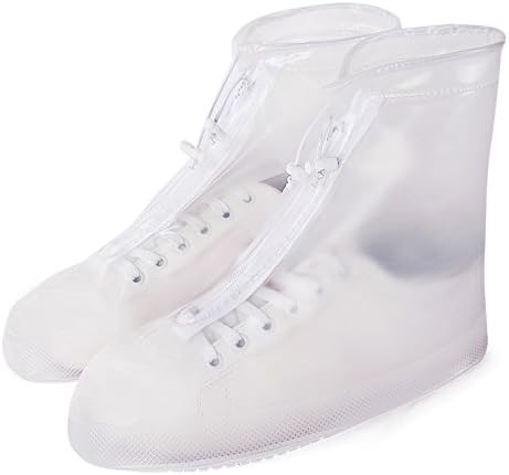 Women Men Slip-resistant Wear-resistant Thicken Sole PVC Waterproof Shoes Covers Rain Snow Overshoes XL