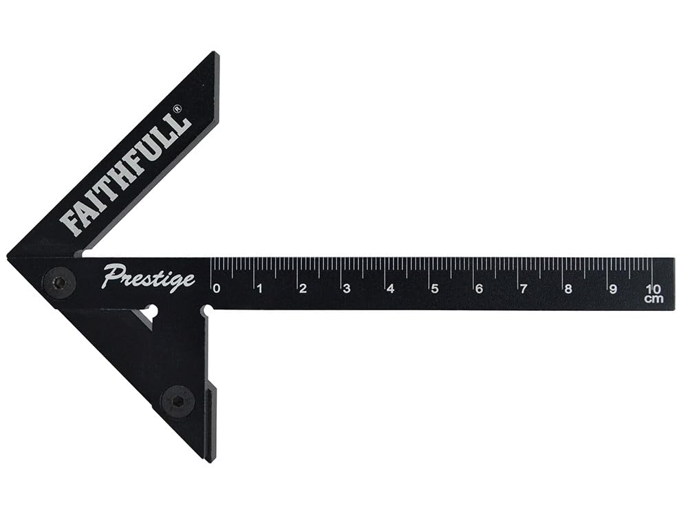 Faithful CSQ10CNC Prestige Centre Finder Gauge Black Aluminium 100mm