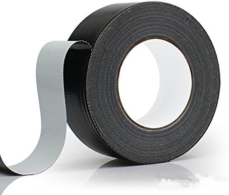 Wesy New Colorful 2 Inches x 55 Yards Heavy Duty Tape for Repairs, DIY, Crafts, Indoor Outdoor Use, Multi-Purpose, Waterproof ,PE-Coated Cloth Economy Duct Tapect tape (Black)