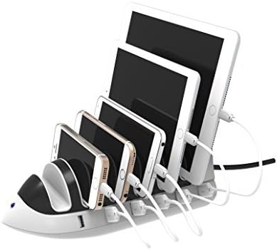 EverYoung 6-Port USB Charging Hub 51W, Multi Device Charging Dock for iPhone, iPad, Samsung Galaxy, LG, Tablet PC and All Smartphones and Tablets