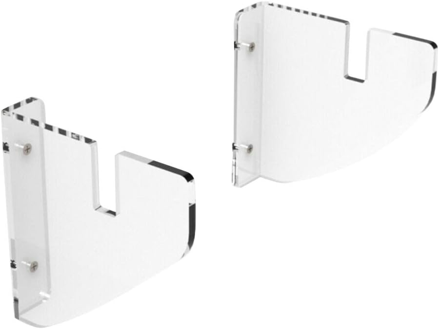 EUGNN 2Pcs Skateboard Storage Display Rack,Invisible Clear Acrylic Wall Mount Display Skateboard Brackets for Snowboarding,Skateboarding and Longboarding