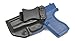 Rounded IWB Holster Fits: Glock G42 Holster - RH - Black Kydex - Concealment Express - American Made