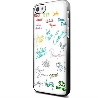 all disney character signatures for Iphone Case (iPhone 5/5S black)