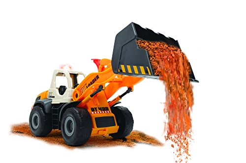 Dickie Toys Construction Radlader, Spielzeugauto, verstellbare Schaufel, batteriebetriebener Arm, Licht & Sound, inkl… – Bild 5