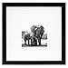 Americanflat 8x8 Picture Frame with Shatter-Resistant Glass - Use as 4x4 Frame with Mat or Display 8x8 Photo Without Mat - Signature Collection - Square Frames for Tabletop and Wall Display - Black
