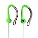 MAXROCK (TM) 3.5mm Jack Stereo Sport Headphones with Flexible Earhook Build-in Microphone and Remote Control (Green)