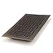 Accord Ventilation AMFRRBB610 Floor Register with Wicker Design, 6-Inch x 10-Inch(Duct Opening Measurements), Oil Rubbed Bronze
