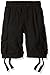 Southpole Big Boys' Jogger Shorts with Cargo Pockets in Basic Solid Colors, Black (New), Medium
