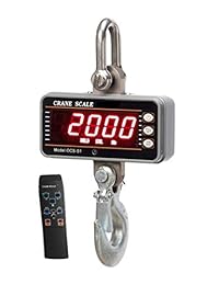 PoLLux   Báscula digital para grúa de 2,204.6 lbs con pantalla LED y mando a distancia