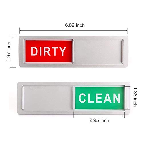 Stritra Clean Dirty Sign Dishwasher Slider Indicator Suit All Dishwashers Simple Design