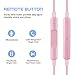 iPhone Headphones, 4PACK Woitech Premium Quality Earbuds Earphones with Mic & Remote Control Fully Compatible with iPhone SE 6 6s 6 Plus 6s Plus, iPhone 5s 5c 5, iPad /iPod （Rose Gold）