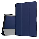 GBSELL Tri-Fold Slim Case Cover For Acer Iconia One 10 B3-A30 Tablet 10.1 Inch (Dark Blue)