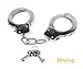 Metal Handcuffs - Bdwing BD02 Kids Play Toy Metal handcuffs with keys. Party Favors for Swat Role Police Role Play Kids Party Supplies Costume Accessory (Silver)