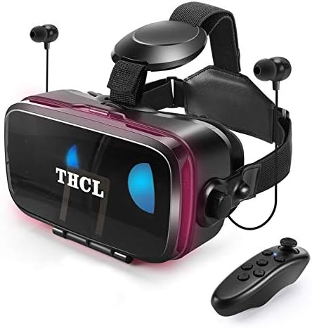 Vrゴーグル Vrゴーグルスマホ用 Vr Vrヘッドセット 通話に応答する機能付き アンチブルーレンズ 瞳孔 焦点距離調節 1080phd画質 3d ゲーム映画動画 4 7 6 5インチの Iphone Android などのスマホ対応 Bluetoothリモコン 0 800近視 0 400遠視適用 1 視野角