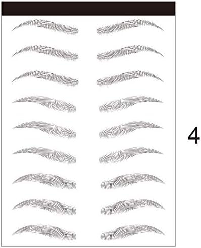 Lishiny 3D Stick-On Eyebrows Sticker Eye Brow Makeup Decal Natural Tattoo Eyebrow Stickers for Woman Makeup