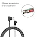 USB C Cable, Daker Right Angle 90 Degree Nylon Braided Fast Charger Type C Cord Compatible with Galaxy S8/S8+, Note 8, Google Pixel XL, LG G5/G6/V20, ZTE Zmax Pro Z981(Black)