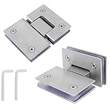2 PCS Glass Door Hinge 180 Degree Shower Door