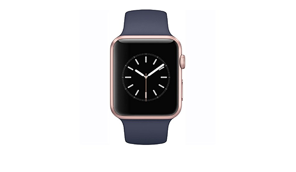 Apple Watch Series 1 42mm Smartwatch (Rose Gold Aluminum Case, Midnight  Blue Sport Band) : Amazon.com.au: Electronics
