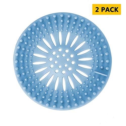 SLOGNNY Rubber Sink Strainer Drain Cover for Kitchen and Bathroom, Collecting Food Scraps Premium Hair Catcher, Widely Compatible and Unimpeded Drainage 5.2 inch 2 Pack (Baby Blue) - Thumbnail 6