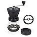 Premium Ceramic Burr Manual Coffee Grinder. Updated with installed Stabilizer Washer. Large 100g Capacity Coffee Mill. For Espresso, Pour Over, French Press, and Turkish Coffee Brewing.