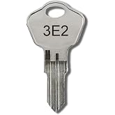 Safe &amp; Fire Box Key Cut to Code 3E2 that fits Sentry/Replacement Safe Key 3E2 Compatible with Sentry