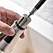 SHACO Modern Stainless Steel Single Handle Pull Down Sprayer Kitchen Faucet, Brushed Nickel Pull Out Kitchen Sink Faucets