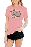 Pusheen The Cat Donuts Juniors Pink T-shirt