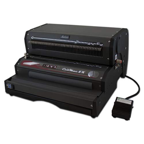 Akilies CoilMac-EX41+ Plus Coil Binding Machine, Electric Oval Hole Punch & Inserter 4:1