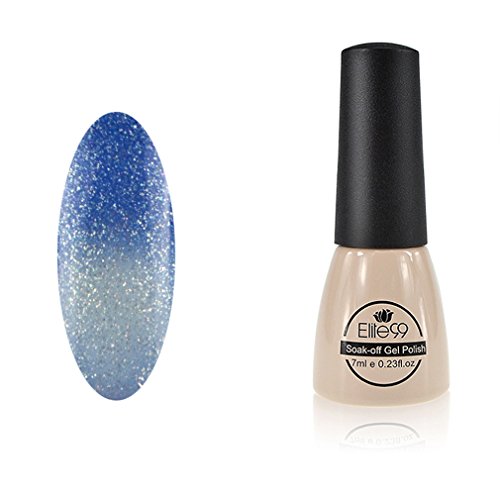 Chameleon Temperature Changing Colour Nail Lacquers Soak Off UV LED Gel Polish Dodgerblue - Clear Blue Chameleon Temperature Changing Colour Nail Lacquers Soak Off UV LED Gel Polish Dodgerblue - Clear Blue