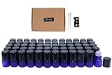 Pinklife 1ml(1/4 Dram) Glass Roller Bottles,60 Pcs