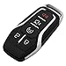 Dewangli Keyless Entry Key Fob Case Shell for Ford Edge Explorer Mustang Fusion 2015 2016 2017 (M3N-A2C31243300) 5 Button